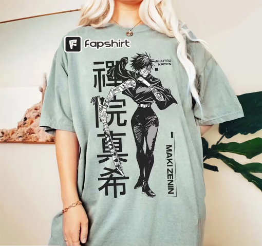 Maki Zenin Shirt, Maki Sweatshirt, Anime Manga Shirt