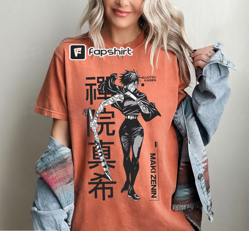 Maki Zenin Shirt, Maki Sweatshirt, Anime Manga Shirt