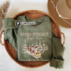 Retro Main Street Sleigh Rides Disney Christmas Shirt, Mickey and Pluto Christmas Shirt, Disney Christmas Shirt, Christmas Family Shirt