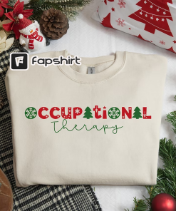 Occupational Therapy Christmas Sweatshirt, Occupational Therapist Sweater,…