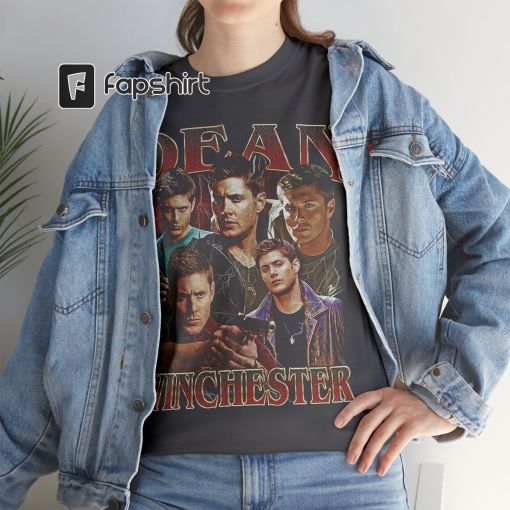 Dean Winchester Vintage Unisex Shirt, Vintage Dean Winchester TShirt Gift For Him and Her , Dean Winchester 90s retro design graphic tee