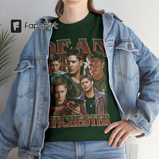 Dean Winchester Vintage Unisex Shirt, Vintage Dean Winchester TShirt Gift For Him and Her , Dean Winchester 90s retro design graphic tee