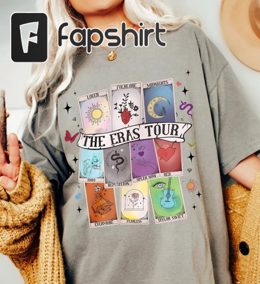 Limited The Eras Tarot Unisex T-shirt, Tarot Card Shirt, Reputation Card Sweatshirt, Bookish Shirt, Eras Tarot Card Tee, Optimistic Hoodie