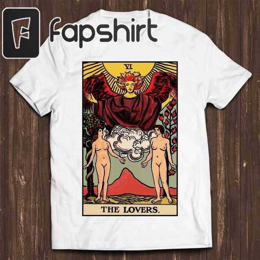 The Lesbian Lovers Tarot Card LGBT Gay Proud Pride Meme Gift Funny Tee Style Unisex Gamer Cult Movie Music T Shirt C954