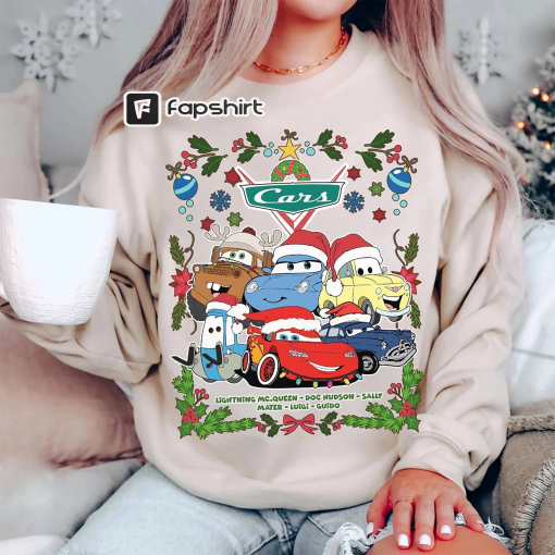 Vintage Cars Christmas Shirt | Lightning McQueen Tow Mater Christmas Shirt | Mickey Very Merry Christmas Shirt | Family Christmas Shirt