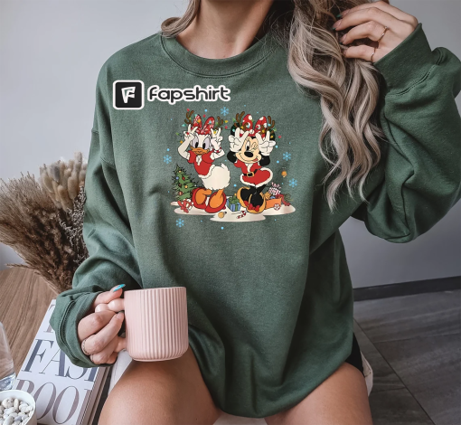 Minnie and Daisy Comfort colors Te, Disney Christmas Shirt, Disney Comfort Colors Shirt, Minnie Mouse Christmas Shirt, Christmas Party Shirt