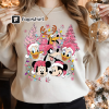 Pink Disney Christmas Vibes Sweatshirt, Mickey Christmas Coffee Snowman Gingerbread, Mickey’s Very Merry Christmas Party shirt, Xmas Group