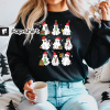 Christmas Black Cat Sweatshirt, Meowy Christmas Shirt, Christmas Lights Cat Sweater, Christmas Gifts for Cat Lovers, Christmas Cat Crewneck