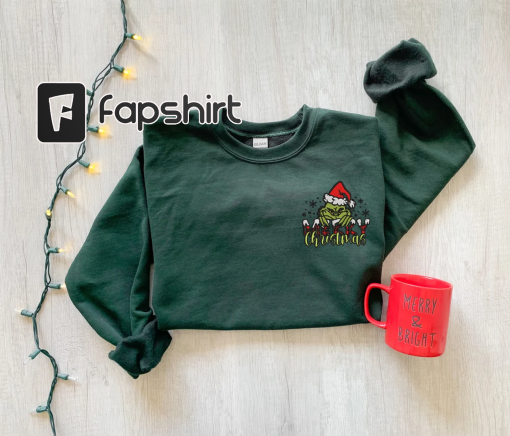 Merry Christmas Sweatshirt, Christmas Embroidered Sweatshirt, Christmas Funny Sweatshirt, Christmas Gift