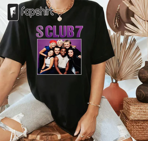 S Club 7 Party T-Shirt 2023 UK 90’s Music Band Shirt Adults & Kids 90’s Pop Music Fan Tee Shirt Top Tour T-shirt