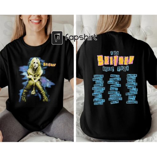 Vintage 2001 Britney Spears the Britney Tour 2001 Shirt, Vintage Britney Spears Shirt, Britney Pop Culture Shirt, Britney Rap Music Shirt