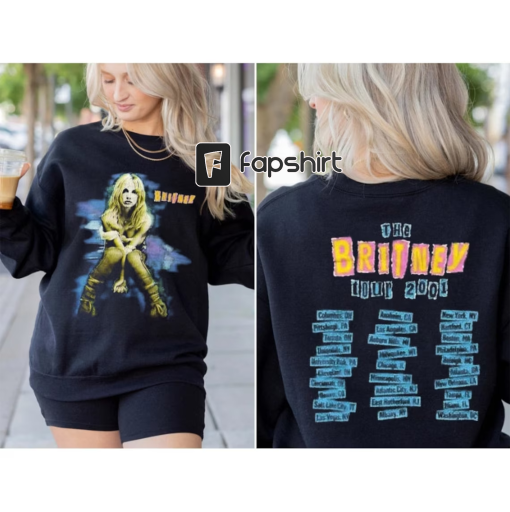 Vintage 2001 Britney Spears the Britney Tour 2001 Shirt, Vintage Britney Spears Shirt, Britney Pop Culture Shirt, Britney Rap Music Shirt