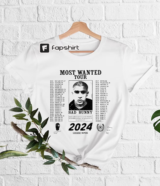 Bad Bunny Most Wanted Tour Shirt, Nadie Sabe lo que va pasar manana, Bad Bunny Shirt, Bad Bunny Concert Shirt, Bad Bunny Merch