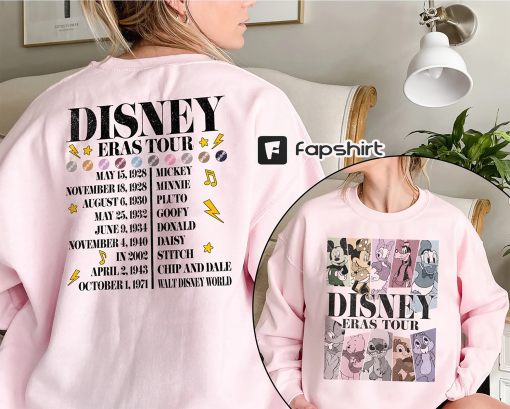 Vintage Disneyland Eras Tour Comfort Color Shirt, Mickey And Friends Shirt, Retro Walt Disneyworld, Disneyland Eras Tour, Mickey Eras Tour