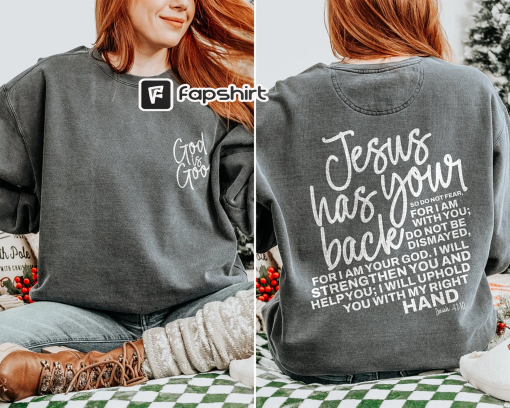 Christian Sweatshirts Bible Verse Sweatshirt Comfort Colors KJV Christian Gifts for Her Religious Apparel Baptism Sweatshirt Jesus Sweater