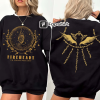 Velaris & Night Court Tattoo 2-sided ACOTAR special hoodie, Feyre’s spine tattoo on the back with Night Court’s 6-point stars on the front