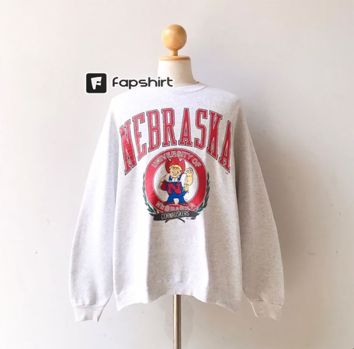 Vintage Nebraska Cornhuskers Ncaa Sweatshirt, University Of Nebraska Shirt, Nebraska Cornhuskers football Shirt