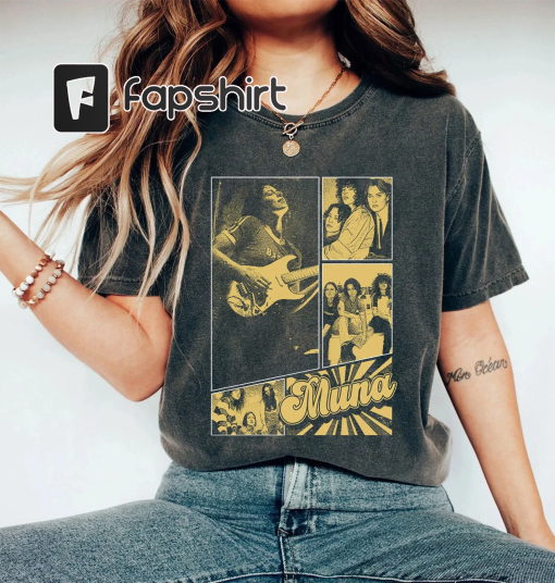 Muna Bleached Inspired Bootleg 90s Shirt, Muna Band Music Merch, Graphic Retro 90s Sweatshirt, Gift for Men and Women T-Shirt Lovers