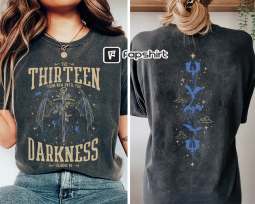 Vintage The Thirteen Throne of Glass Tshirt, From Now Until the Darkness Claims Us Shirt, Tog Bookish Gift, Novel Quote Shirt, Bookworm Gift