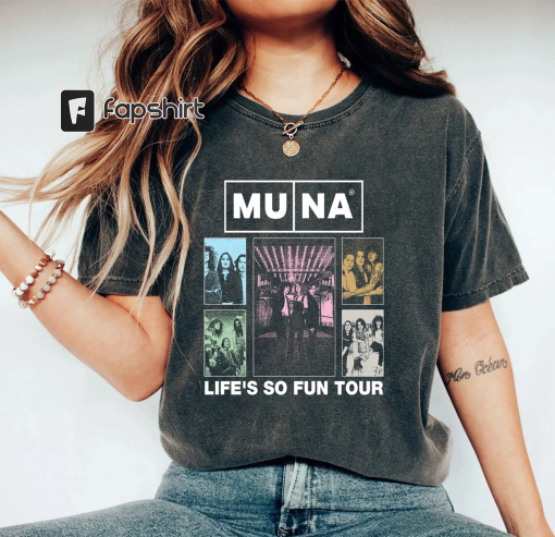 Muna Fan Concert Shirt 2023, Life’s So Fun, Retro 90s Muna Graphic Sweatshirt, Essential Muna Merch Fan Shirt, Gift for Men and Women