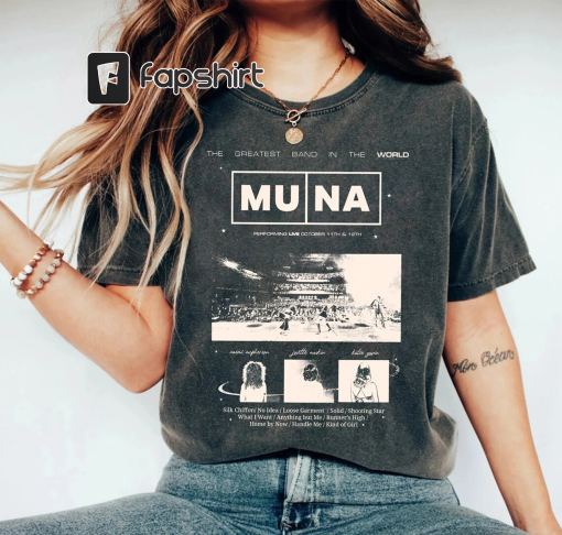 Comfort Color Life So Fun Album Muna Gift for fans, Muna 2023 tshirt, Life So Fun shirt , Muna concert Gift for men women unisex tshirt