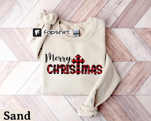 Merry Christmas Sweatshirt, Christmas Shirts For Women, Christmas Crewneck, Holiday Sweater, Christmas Gift, Merry and Bright Shirt, Xmas