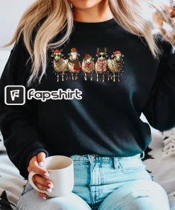 Sheep Christmas Light Sweatshirt, Christmas Sheeps Sweater,…