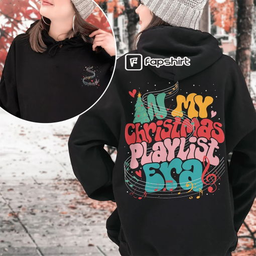 Music Lover Sweatshirt, In My Christmas Playlist Era Crewneck, Music Christmas Shirt, Jingle Bell Rock Tshirt, In My Christmas Era Hoodie