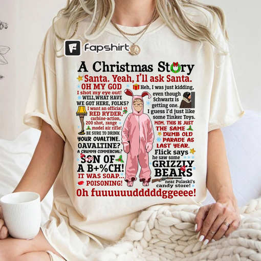 A Christmas Story Ralphie Shirt, Christmas Story Sweatshirt, Leg Lamp Christmas Shirt, Oh Fudge, Christmas Story Quote Shirt, Christmas Gift