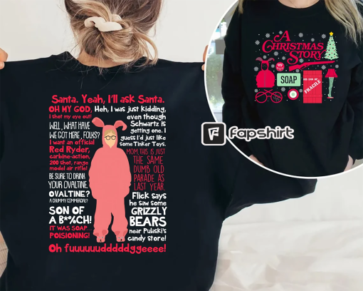 A Christmas Story Ralphie SweatShirt, Christmas Story Sweatshirt, Leg Lamp Christmas Shirt, Oh Fudge, Christmas Story Quote Shirt, Christmas