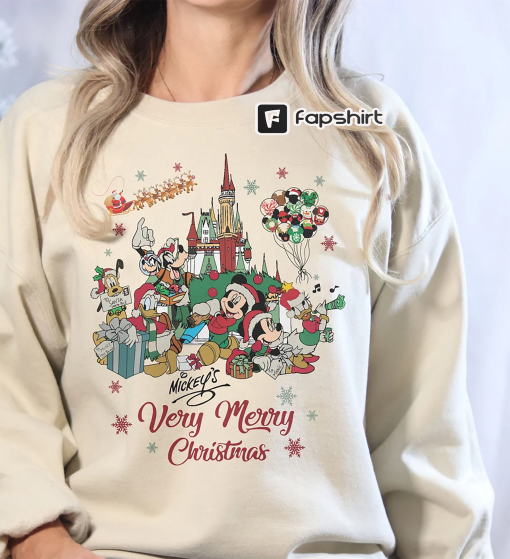 Mickey’s Very Merry Christmas Shirt, Disney Christmas Sweatshirt, Disney Christmas Holiday Shirt, Christmas Party Shirt, Christmas Sweater