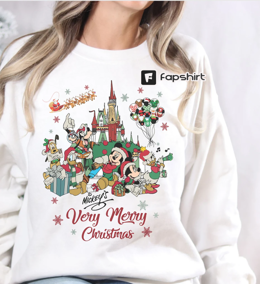 Mickey’s Very Merry Christmas Shirt, Disney Christmas Sweatshirt, Disney Christmas Holiday Shirt, Christmas Party Shirt, Christmas Sweater