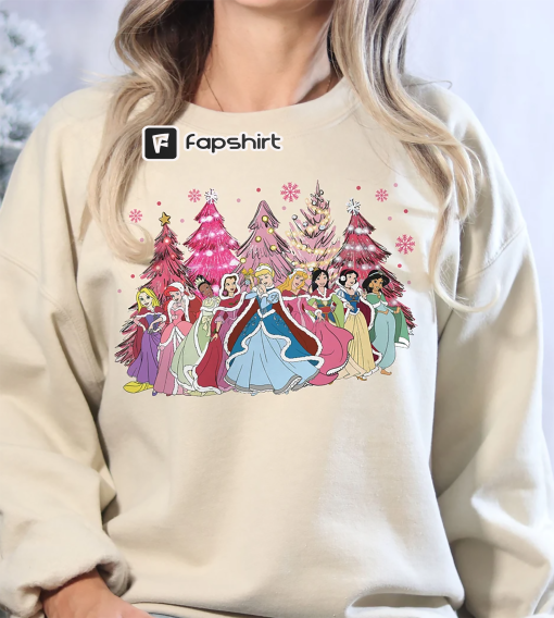 Disney Princess Christmas Sweatshirt, Disney Christmas Sweatshirt, Disney Christmas Holiday Shirt, Christmas Party Shirt, Christmas Sweater