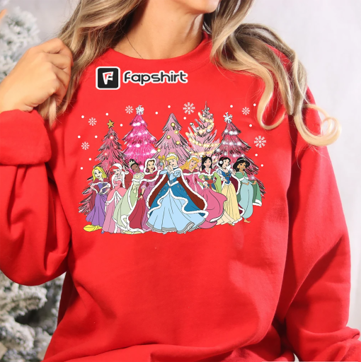 Disney Princess Christmas Sweatshirt, Disney Christmas Sweatshirt, Disney Christmas Holiday Shirt, Christmas Party Shirt, Christmas Sweater