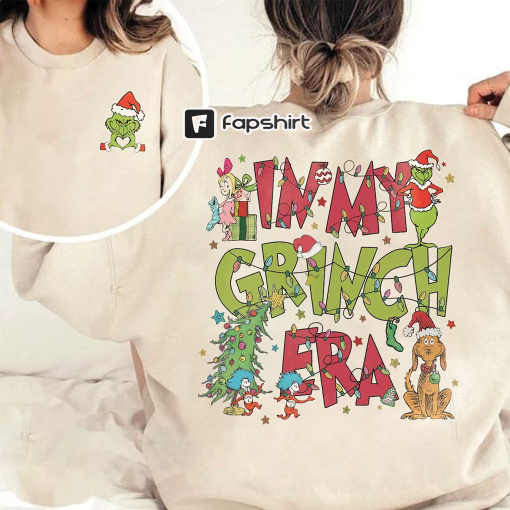 In My Grinch Era Sweatshirt, Grinch Christmas Sweatshirt, Grinchmas Shirts, Christmas Movie Sweatshirt, Christmas Gift, Christmas Sweatshirt