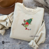 Embroidered Christmas Frog Sweatshirt,Christmas Sweater,Frog Hoodie,Frog Christmas Sweater, Frog Lover Gift,Christmas Gift