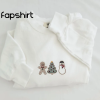 Embroidered Christmas Penguin Sweatshirt, Snowflake Hoodie,Penguin Christmas Sweater, Christmas Crewneck,Penguin Gift