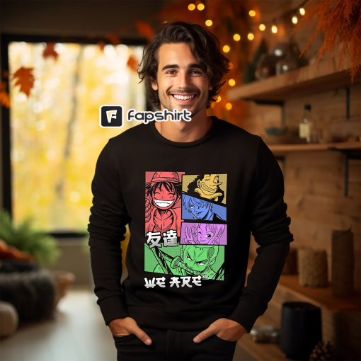 One Piece Sweater, Anime Hoodie, Cotton Sweatshirt, Gift For Anime Lovers, One Piece Hoodie, Funny Sweater, Anime Sweater, Cotton Hoodie