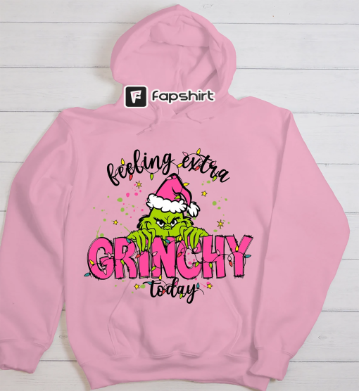 Feeling Extra Grinchy Today Christmas Sweatshirt, Grinch Sweasthirt, Christmas Gift, Funny Grinch Sweatshirt, Grinchmas Sweatshirt