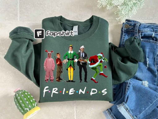 Christmas Movie Sweatshirt, Christmas Grinch Shirt, Vintage Movie Sweater, Friends Tee, Movie Lover Gift, Christmas Couples Shirt