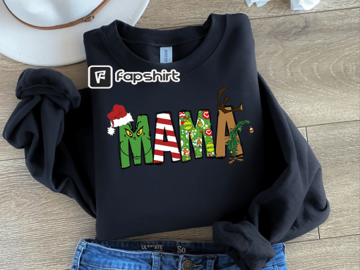 Grinch Christmas Sweatshirt,Grinch Sweatshirt,Christmas Sweatshirt,Grinch Sweatshirt,Christmas Vibe,Mama Grinch Sweatshirt,Mother Christmas