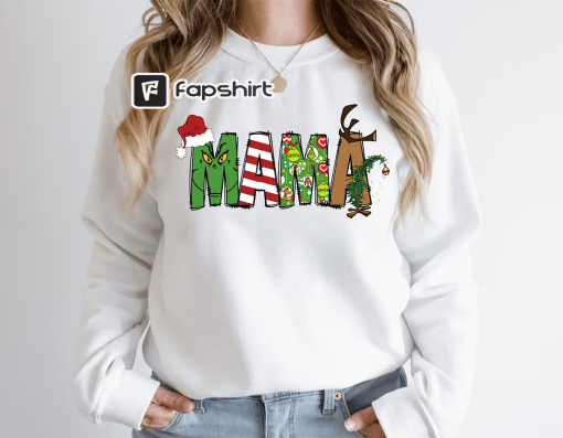 Grinch Christmas Sweatshirt,Grinch Sweatshirt,Christmas Sweatshirt,Grinch Sweatshirt,Christmas Vibe,Mama Grinch Sweatshirt,Mother Christmas