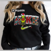 Trendy Grinch Christmas Tree Sweatshirt, Leaning Grinch Christmas Tree Sweatshirt, Hand drawn Christmas Tree, Grinch Christmas Tree