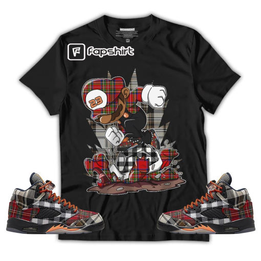 Super Power Unisex Shirt To Match Sneaker Plaid 5s Tee, AJ 5 Retro Plaid T-Shirt, Hoodie, Sweatshirt