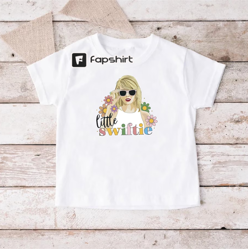 Retro Floral Little Swiftie Shirt, Swiftie Kids Gift, Flower Taylor Girls Shirts, Taylor Swift Tee,Little Swiftie Tee,First Concert Outfits