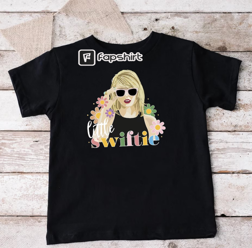 Retro Floral Little Swiftie Shirt, Swiftie Kids Gift, Flower Taylor Girls Shirts, Taylor Swift Tee,Little Swiftie Tee,First Concert Outfits