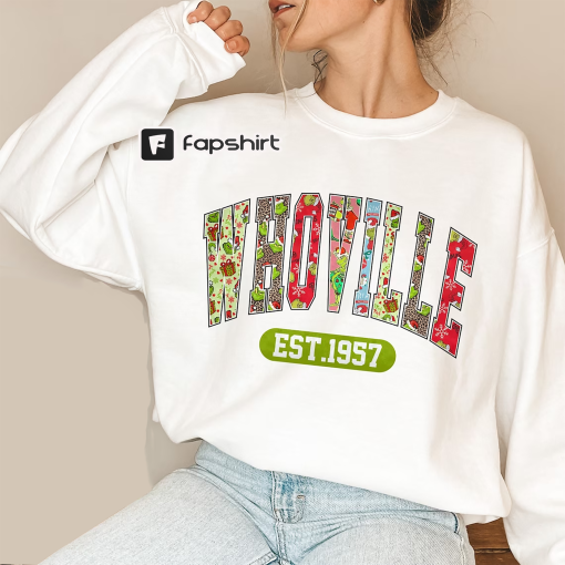 Whoville Sweatshirt, Whoville University Shirt,Christmas University Sweatshirt,Christmas Sweater,Christmas Sweatshirt,Christmas Lover Hoodie