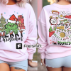 Retro Pink Christmas Double Sided Crewneck Sweatshirt, In My Grich Era Sweatshirts, Grinch Hoodie Sweater, Adult T shirt, Youth Tee