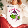 Bougie Grinch Crewneck Sweatshirt, Grinchmas Sweatshirts, Grinch Hoodie Sweater, Spooky Green Guy Christmas Stanley Tumbler Inspired