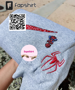 Superhero Embroidered Sweatshirt | Spider Sleeve |…